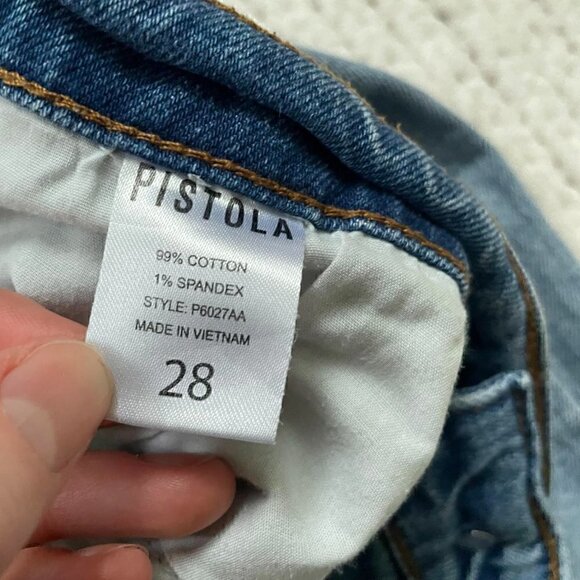 PISTOLA Nico High Rise Mom Ankle Straight Jean - Size 28 - Picture 5 of 5
